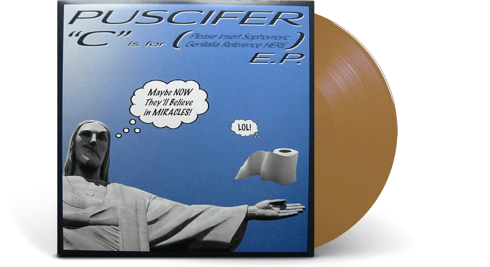 PUSCIFER - "C" IS FOR (PLEASE INSERT SOPHOMORIC GENITALIA REFERENCE HERE) E.P. (VINILO SIMPLE) (LIMITED EDITION, TRANSLUCENT RED VINYL)