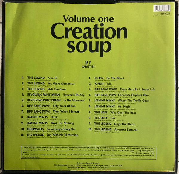 CREATION SOUP - VOL. 1 (COMPILATION) (UK 1991)