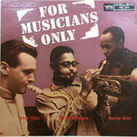 GETZ, GILLESPIE, STITT - FOR MUSICIANS ONLY (2DA MANO)