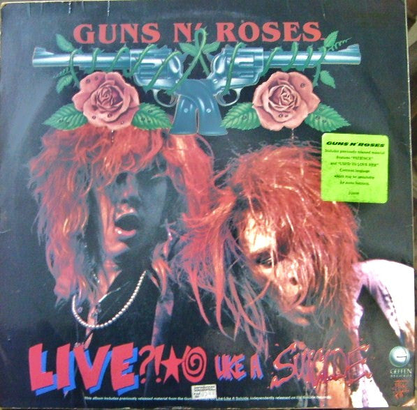 GUNS N' ROSES - GN' R LIES (VINILO SIMPLE INCLUYE INSERT SIN CENSURA) (2DA MANO | VZLA 1989)