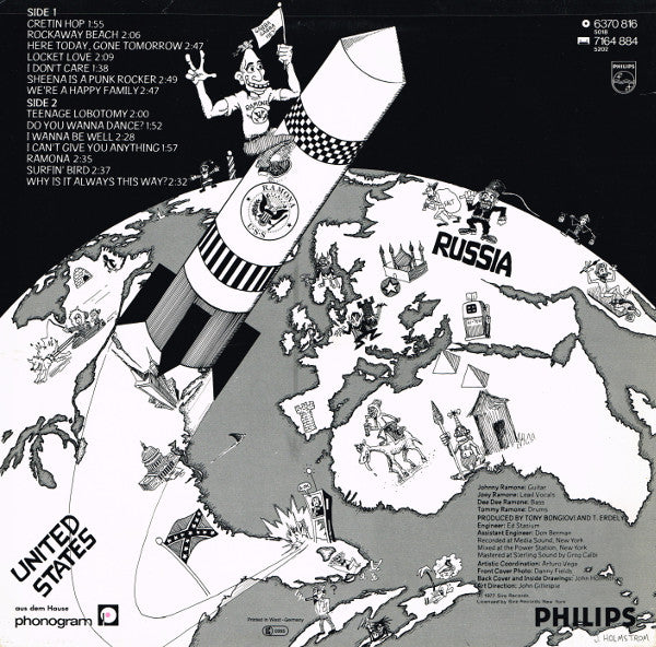 RAMONES - ROCKET TO RUSSIA (VINILO SIMPLE) (2DA MANO | GERMANY 1977)