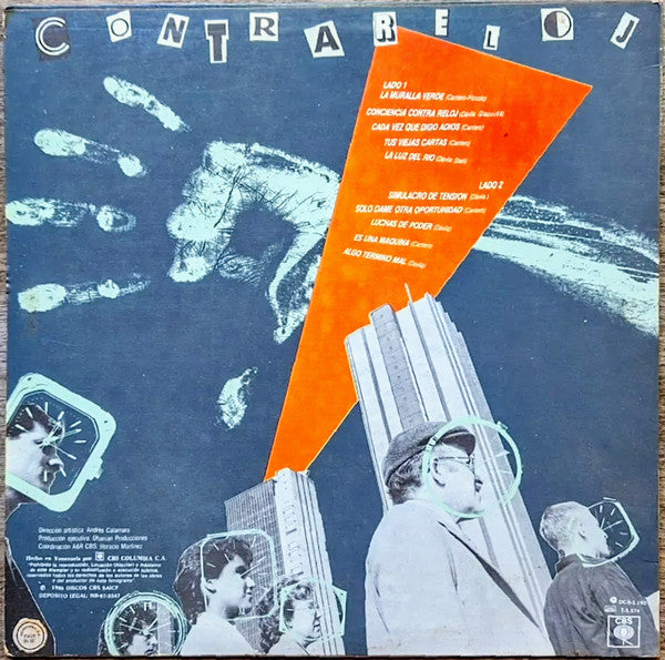 ENANITOS VERDES - CONTRE RELOJ (VINILO SIMPLE) (2DA MANO | VZLA 1987)