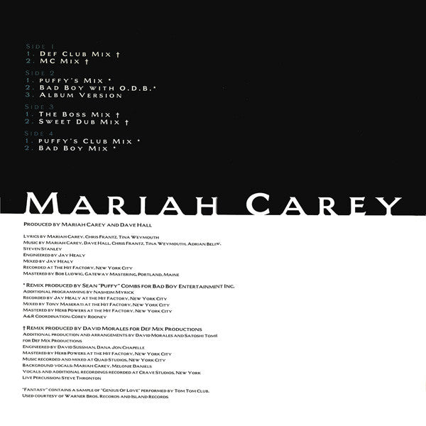 MARIAH CAREY - FANTASY (VINILO DOBLE GATEFOLD) (2DA MANO | US 1995)