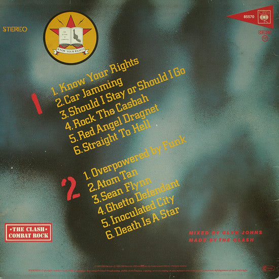 THE CLASH - COMBAT ROCK (VINILO SIMPLE) (2DA MANO | EU 1982)