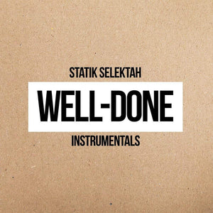 STATIK SELEKTAH - WELL - DONE (INSTRUMENTAL) (VINILO DOBLE) (CLEAR VINYL)